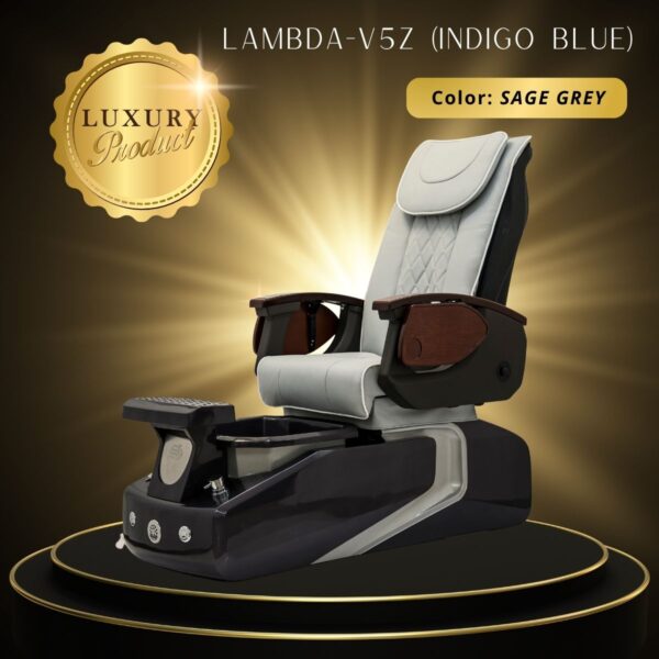 Lambda-V5Z (Indigo Blue) Pedicure Chairs - Image 2