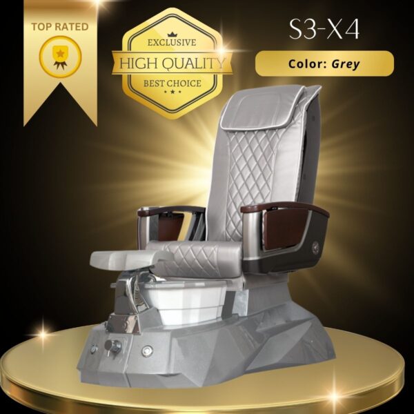 S3-X4 Grey Pedicure Chairs